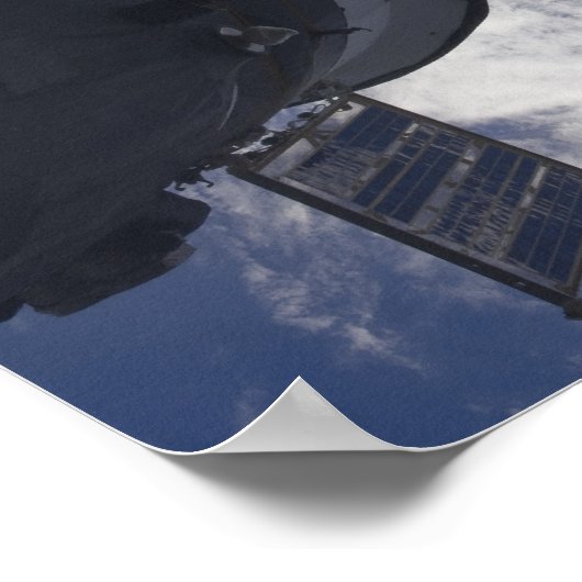 Space Shuttle Atlantis und ein russisches Raumschi Poster (Ecke)