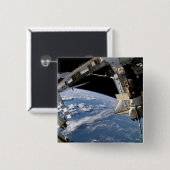 Space Shuttle Atlantis und ein Soyuz-Raumfahrzeug Button (Vorne & Hinten)