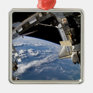 Space Shuttle Atlantis und ein Soyuz-Raumfahrzeug Ornament Aus Metall