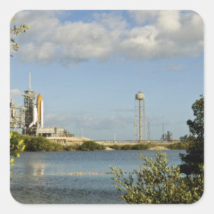 Space Shuttle Atlantis und Endeavour Quadratischer Aufkleber