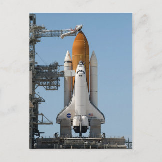 Space Shuttle auf dem Launch Pad Postkarte