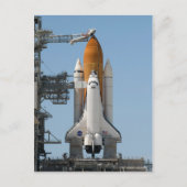 Space Shuttle auf dem Launch Pad Postkarte (Vorderseite)