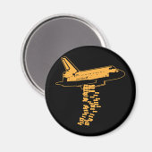 Space Shuttle Bomber Magnet (Vorderseite/Rückseite)