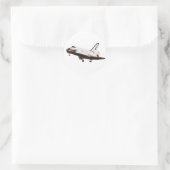 Space Shuttle Challenger Runder Aufkleber (Tasche)