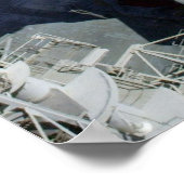 Space Shuttle Columbia auf dem Launch Pad Poster (Ecke)