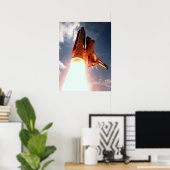 Space Shuttle Columbia bricht ab Poster (Heimbüro)
