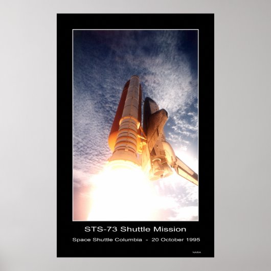 Space Shuttle Columbia Lift-off - STS - 73 Poster (Vorne)