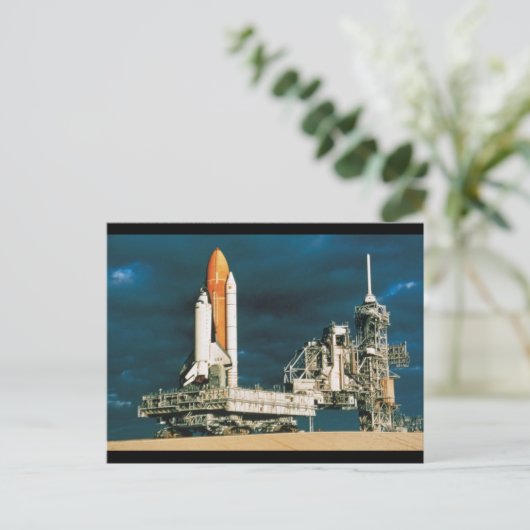 Space Shuttle Columbia Postkarte (Stehend Vorderseite)