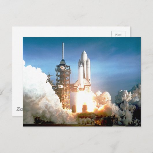Space Shuttle Columbia Postkarte (Vorne/Hinten)