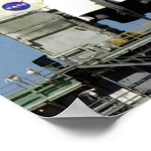 Space Shuttle Columbia Prepings Poster (Ecke)