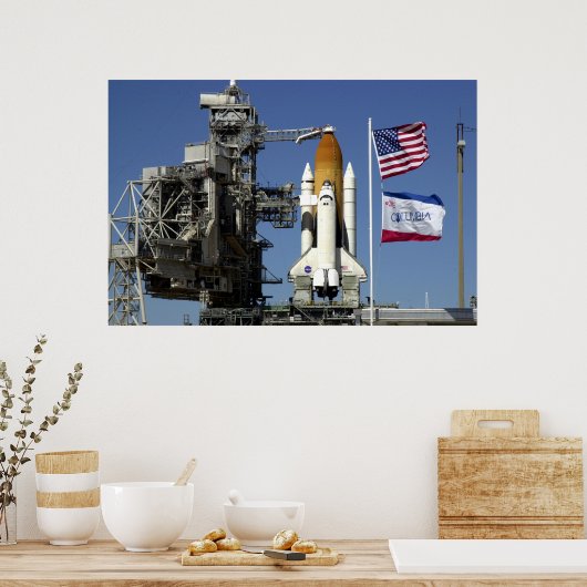 Space Shuttle Columbia Prepings Poster (Küche)