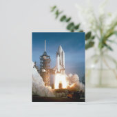 Space Shuttle Columbia - Start Postkarte (Stehend Vorderseite)