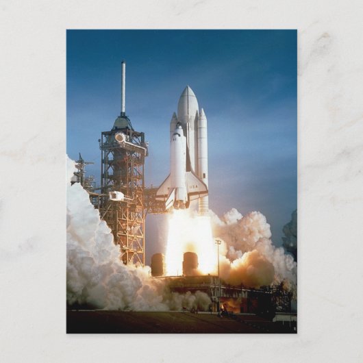 Space Shuttle Columbia - Start Postkarte (Vorderseite)