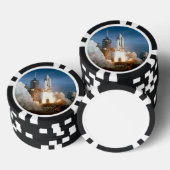 Space Shuttle Columbia startet Pokerchips (Stapel)