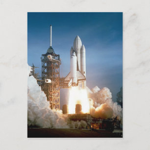 Space Shuttle Columbia startet Postkarte