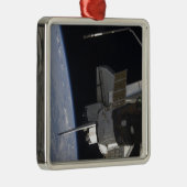 Space Shuttle Discovery 10 Silbernes Ornament (Rechts)