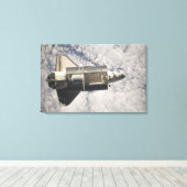 Space Shuttle Discovery 11 Leinwanddruck (Insitu (Holzboden))