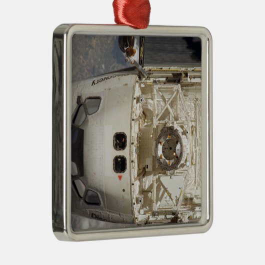 Space Shuttle Discovery 12 Silbernes Ornament (Rechts)