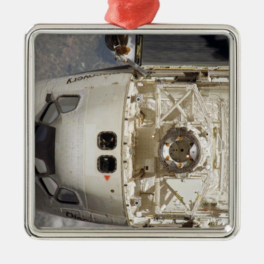 Space Shuttle Discovery 12 Silbernes Ornament (Vorne)
