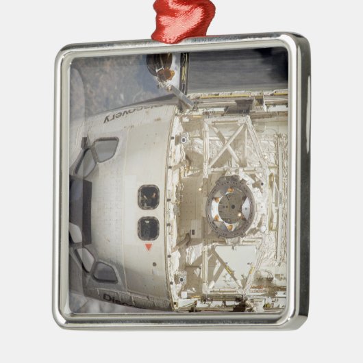 Space Shuttle Discovery 12 Silbernes Ornament (Links)