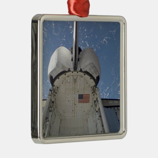Space Shuttle Discovery 13 Silbernes Ornament (Rechts)