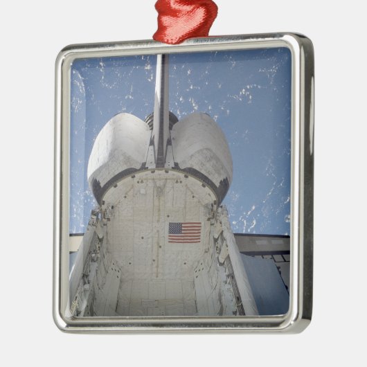 Space Shuttle Discovery 13 Silbernes Ornament (Links)