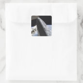 Space Shuttle Discovery 14 Quadratischer Aufkleber (Tasche)