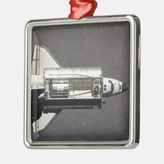 Space Shuttle Discovery 2 Silbernes Ornament (Links)