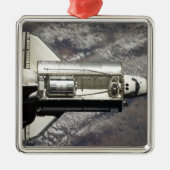 Space Shuttle Discovery 3 Silbernes Ornament (Vorne)