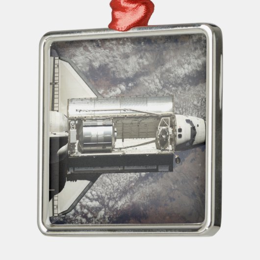 Space Shuttle Discovery 3 Silbernes Ornament (Links)