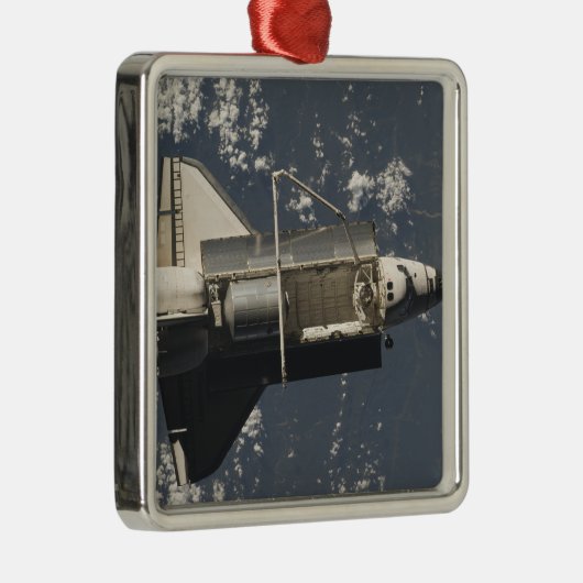 Space Shuttle Discovery 5 Silbernes Ornament (Rechts)