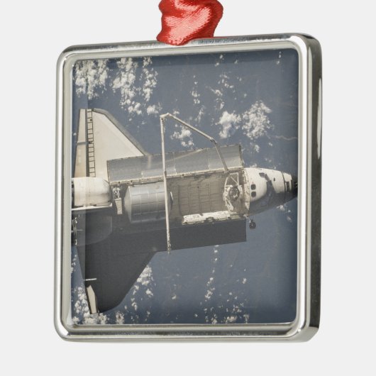 Space Shuttle Discovery 5 Silbernes Ornament (Links)