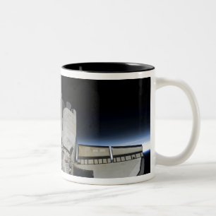 Space Shuttle Discovery 6 Zweifarbige Tasse