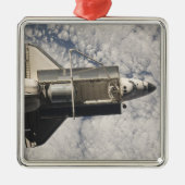 Space Shuttle Discovery 7 Silbernes Ornament (Vorne)