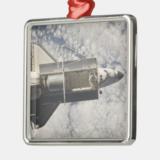 Space Shuttle Discovery 7 Silbernes Ornament (Links)