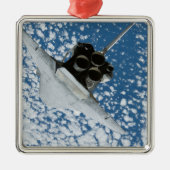 Space Shuttle Discovery 8 Silbernes Ornament (Vorne)