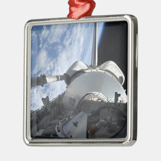 Space Shuttle Discovery 9 Ornament Aus Metall (Links)