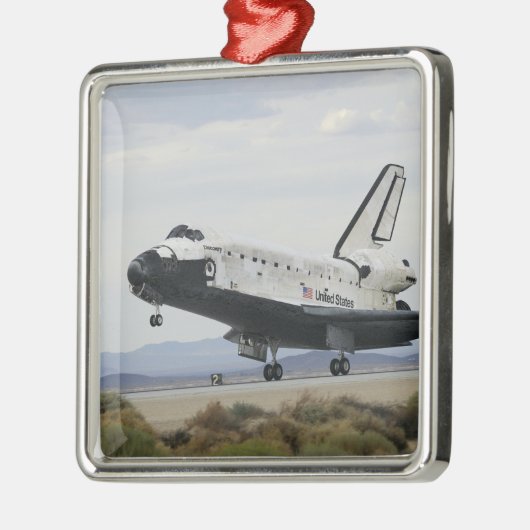 Space Shuttle Discovery - das wichtigste Fahrwerk Silbernes Ornament (Links)