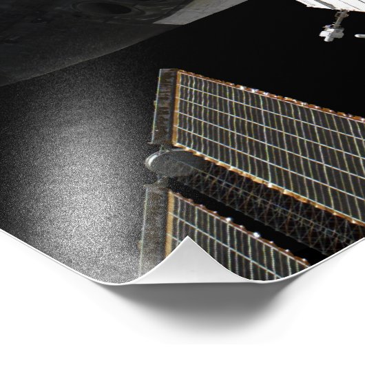 Space Shuttle Discovery dotiert Fotodruck (Ecke)