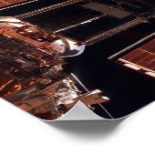 Space Shuttle Discovery dotiert mit Hubble Poster (Ecke)
