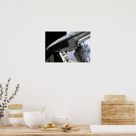 Space Shuttle Discovery dotiert Poster (Küche)