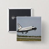 Space Shuttle Discovery geht Landung 3 an Button (Vorne & Hinten)