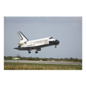 Space Shuttle Discovery geht Landung 3 an Fotodruck (Vorne)