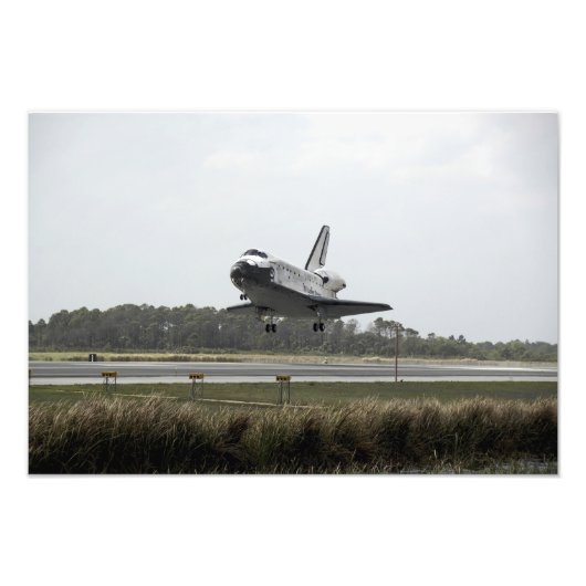 Space Shuttle Discovery geht Landung an Fotodruck (Vorne)