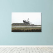 Space Shuttle Discovery geht Landung an Leinwanddruck (Insitu (Holzboden))