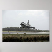Space Shuttle Discovery geht Landung an Poster (Vorne)