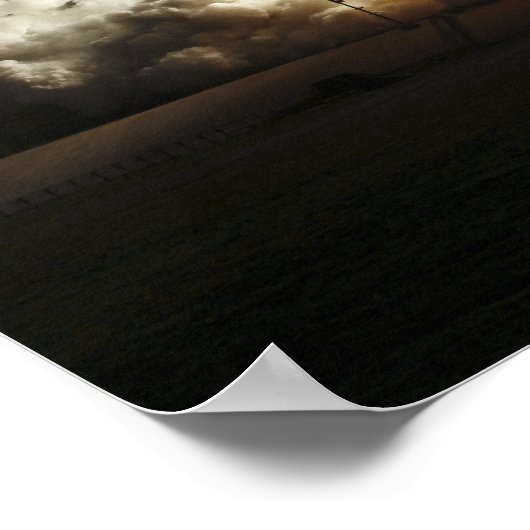 Space Shuttle Discovery hebt ab Poster (Ecke)