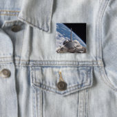 Space Shuttle Discovery im Hintergrund Button (Beispiel)