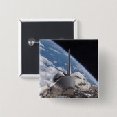 Space Shuttle Discovery im Hintergrund Button (Vorne & Hinten)