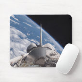 Space Shuttle Discovery im Hintergrund Mousepad (Mit Mouse)